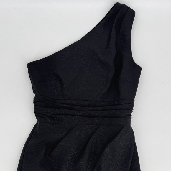 NBD Danny Mini Dress Size XS Black One Shoulder Ruched Sheath Cocktail Party - Picture 5 of 10